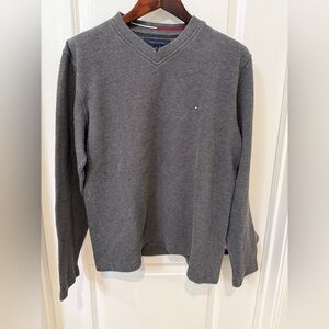 Tommy Hilfiger Men's Charcoal V-Neck Sweater Size M